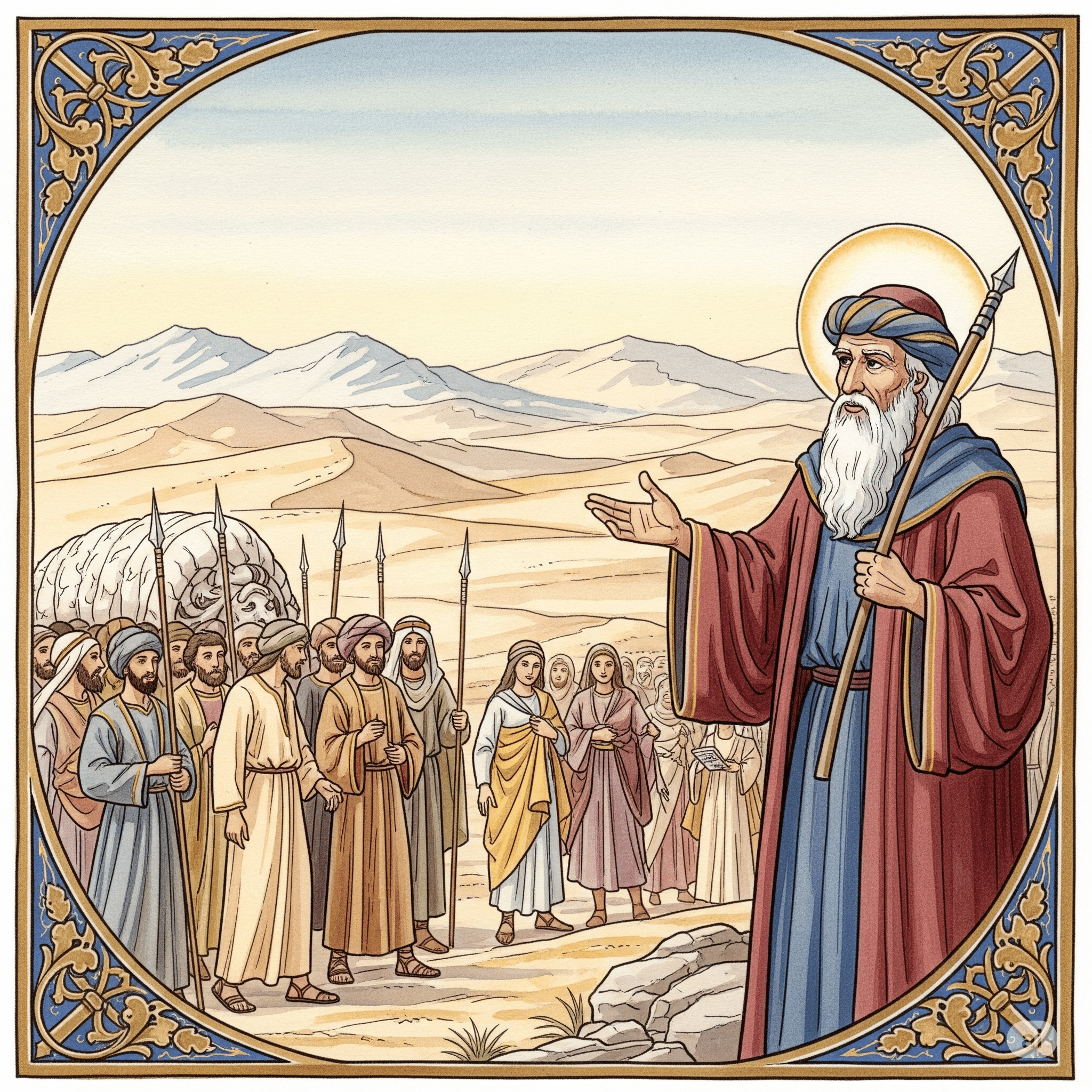 Artistic depiction of chosen nation