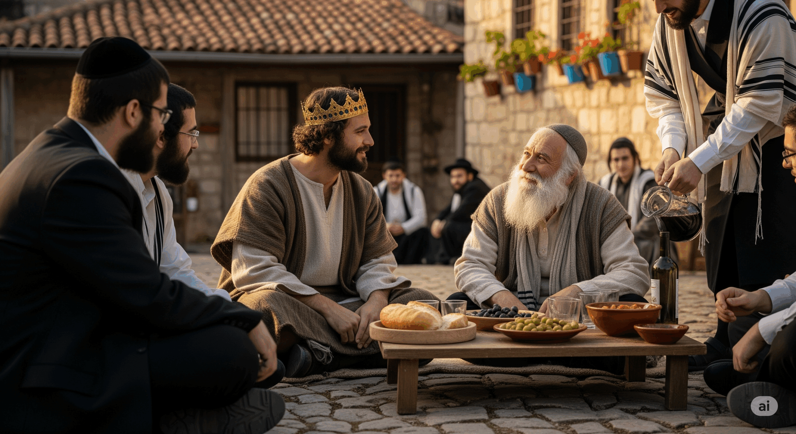 ציור של נהג טרקטורון מדברי ונוף מדברי נוסף