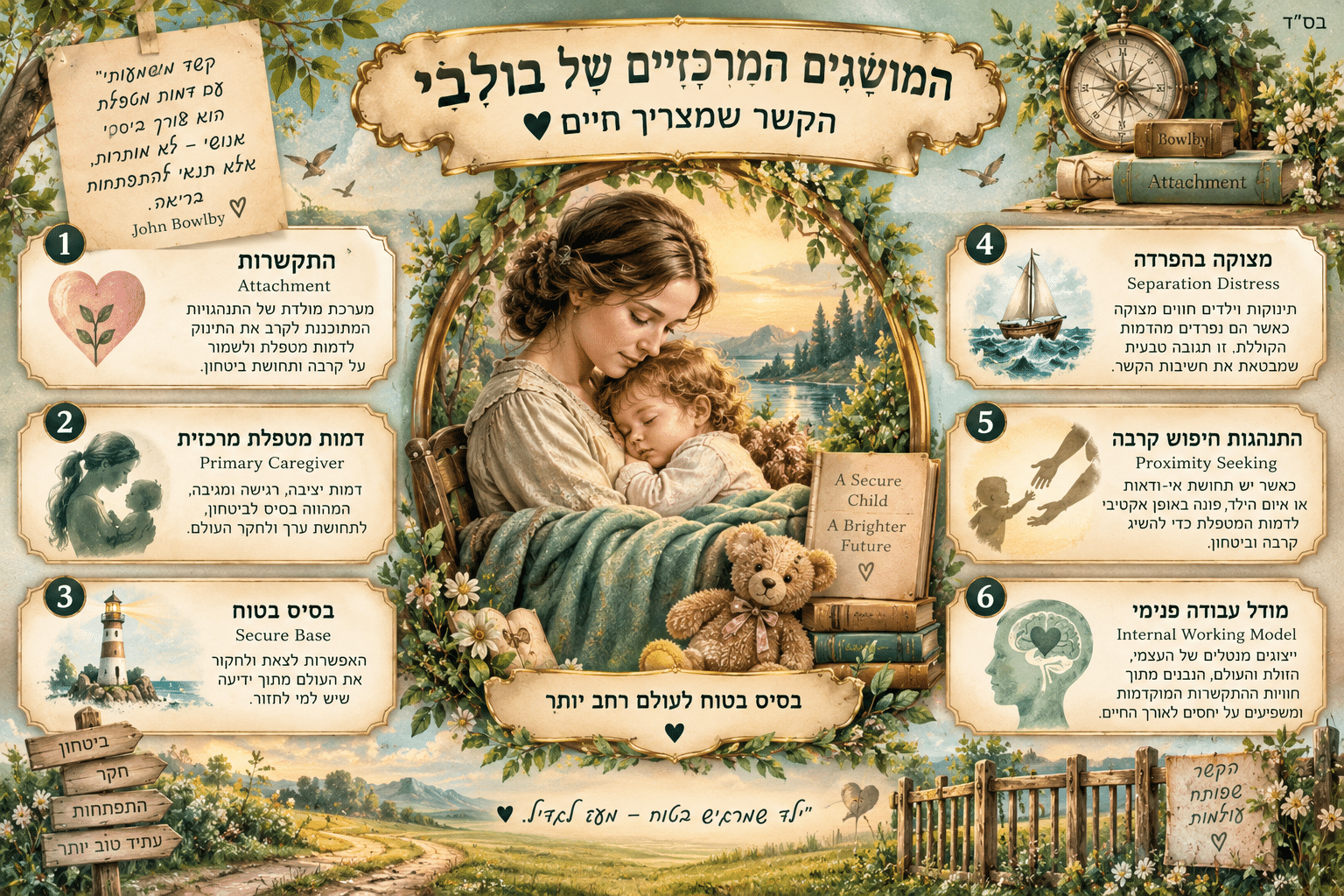 המושגים המרכזיים של בולבי