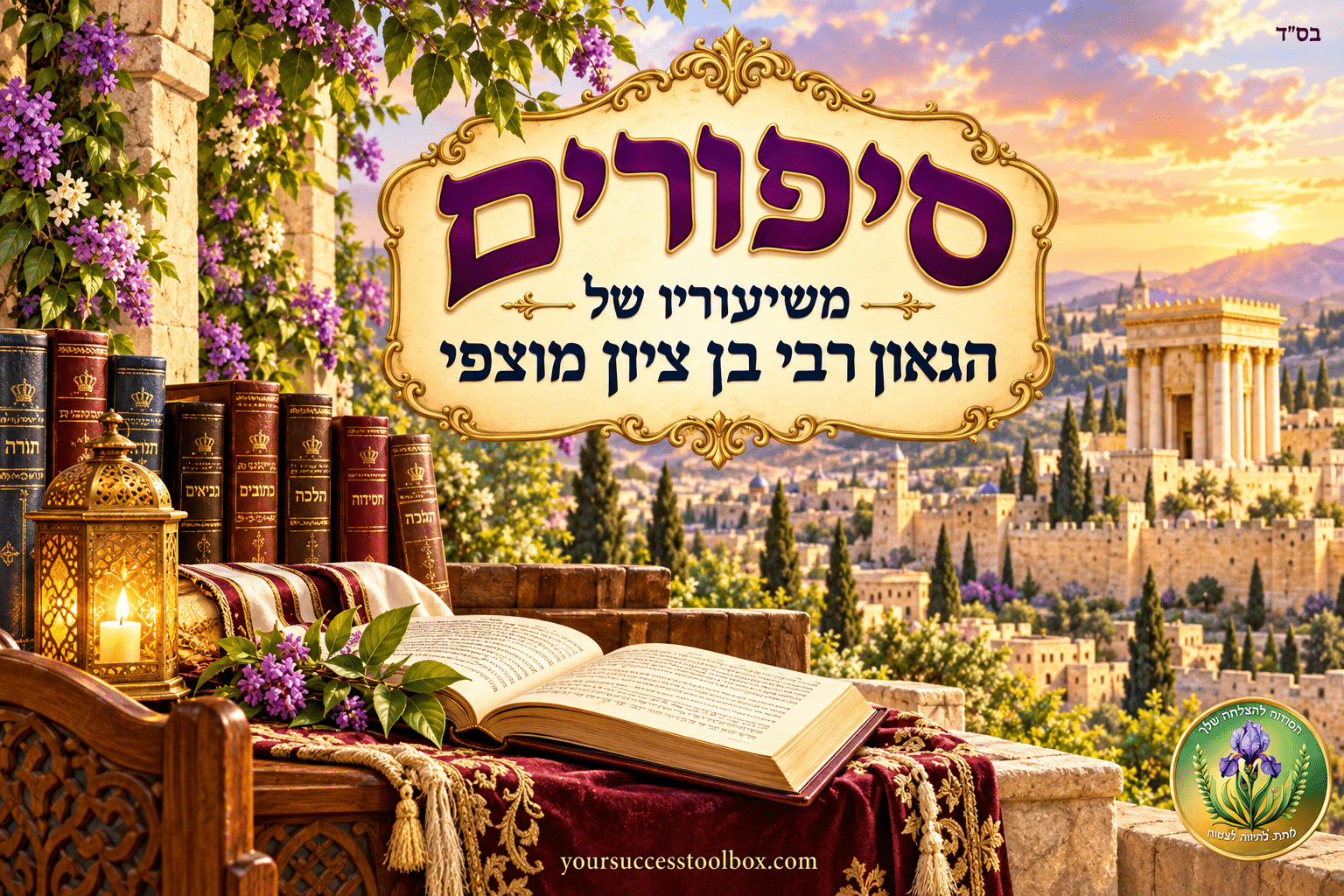 ספר סיפורי צדיקים פתוח ליד נר דולק